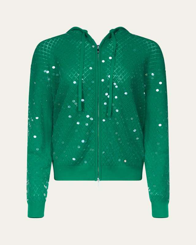 x Henry Zankov Marco Sequin Pointelle Knit Hoo